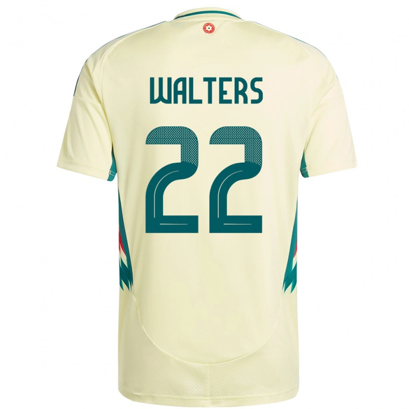 Danxen Heren Wales Georgia Walters #22 Beige Geel Uitshirt Uittenue 24-26 T-Shirt