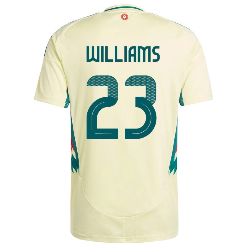 Danxen Heren Wales Chloe Williams #23 Beige Geel Uitshirt Uittenue 24-26 T-Shirt