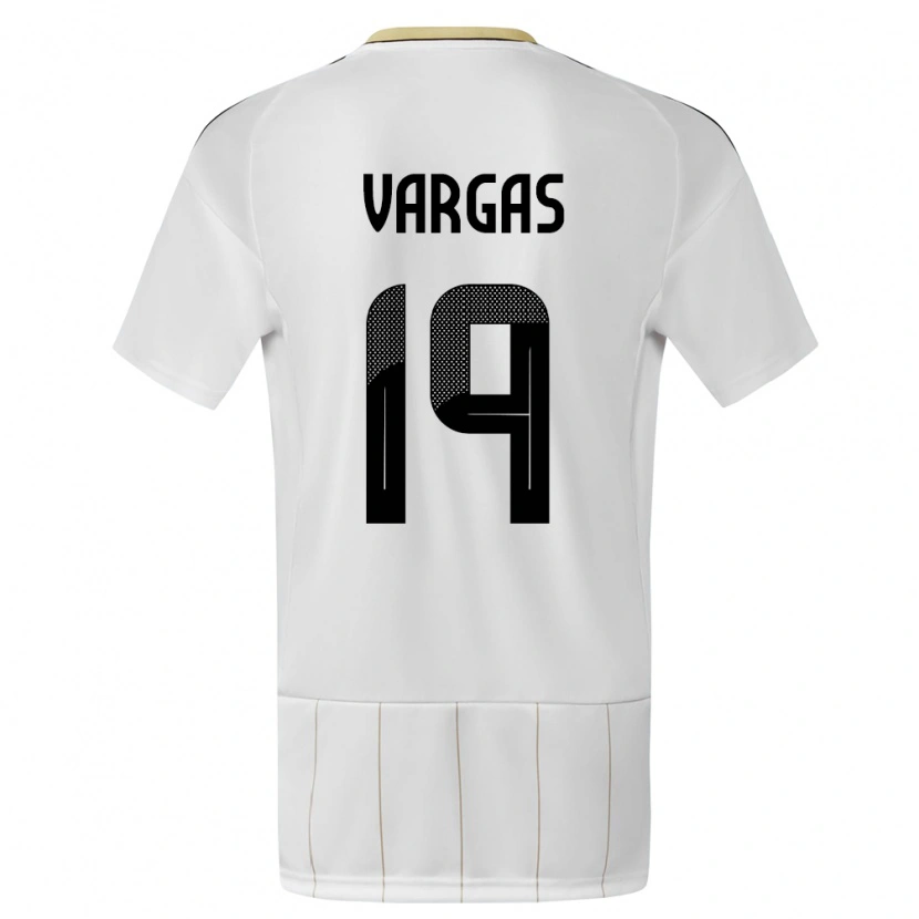 Danxen Heren Costa Rica Kenneth Vargas #19 Wit Uitshirt Uittenue 24-26 T-Shirt