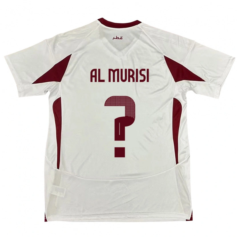 Danxen Heren Qatar Abdallah Al Murisi #0 Wit Uitshirt Uittenue 24-26 T-Shirt