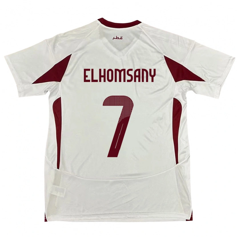Danxen Heren Qatar Yasmeen Elhomsany #7 Wit Uitshirt Uittenue 24-26 T-Shirt
