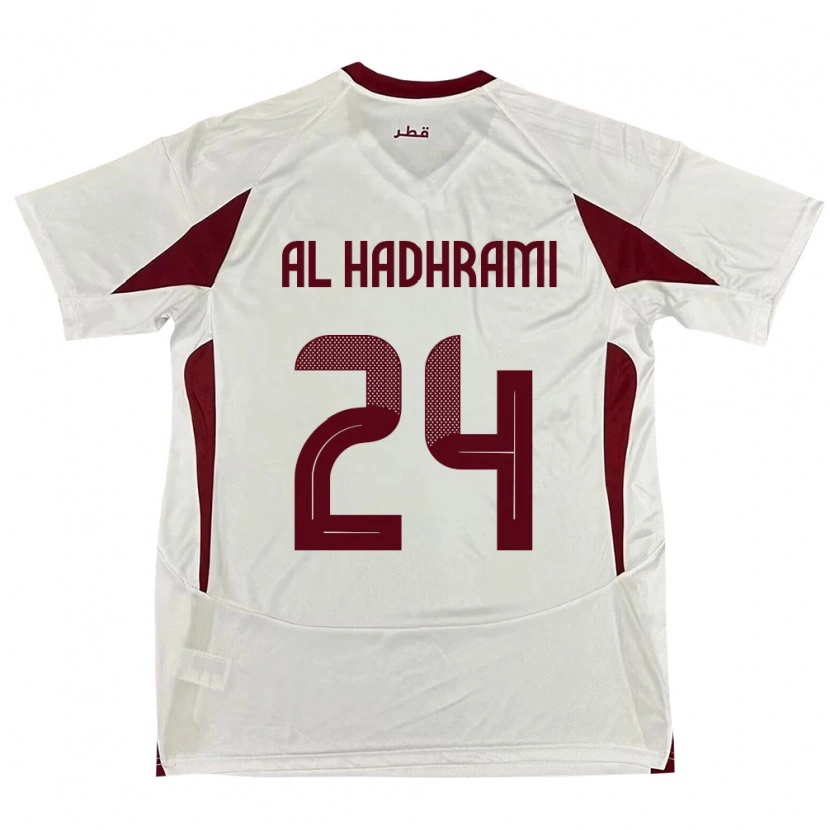 Danxen Heren Qatar Naif Abdulraheem Al Hadhrami #24 Wit Uitshirt Uittenue 24-26 T-Shirt