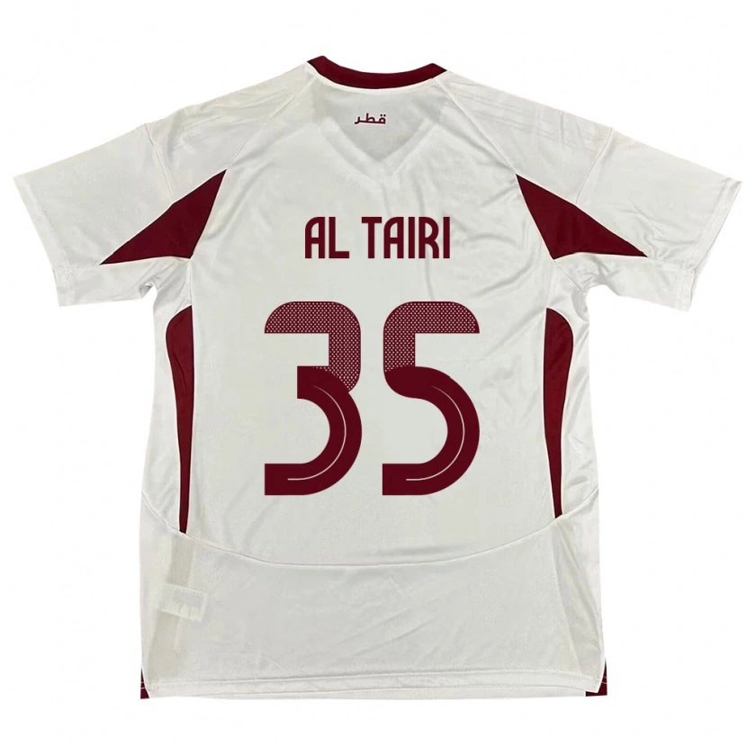 Danxen Heren Qatar Osamah Al Tairi #35 Wit Uitshirt Uittenue 24-26 T-Shirt