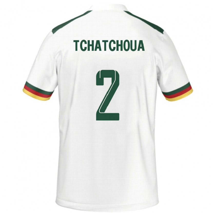 Danxen Heren Kameroen Jackson Tchatchoua #2 Wit Uitshirt Uittenue 24-26 T-Shirt