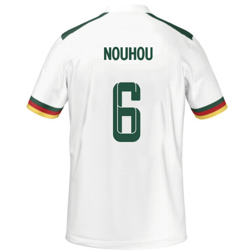 Danxen Heren Kameroen Nouhou #6 Wit Uitshirt Uittenue 24-26 T-Shirt