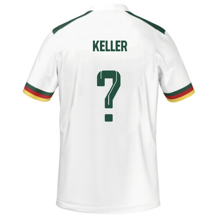 Danxen Heren Kameroen Stephane Keller #0 Wit Uitshirt Uittenue 24-26 T-Shirt