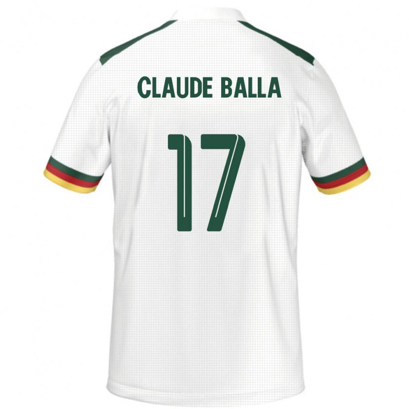 Danxen Heren Kameroen Henri Claude Balla #17 Wit Uitshirt Uittenue 24-26 T-Shirt
