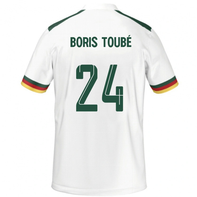 Danxen Heren Kameroen Godefroy Christopher Boris Toubé #24 Wit Uitshirt Uittenue 24-26 T-Shirt
