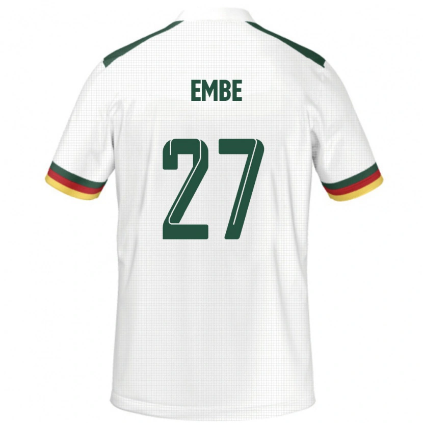Danxen Heren Kameroen Eric Embe #27 Wit Uitshirt Uittenue 24-26 T-Shirt