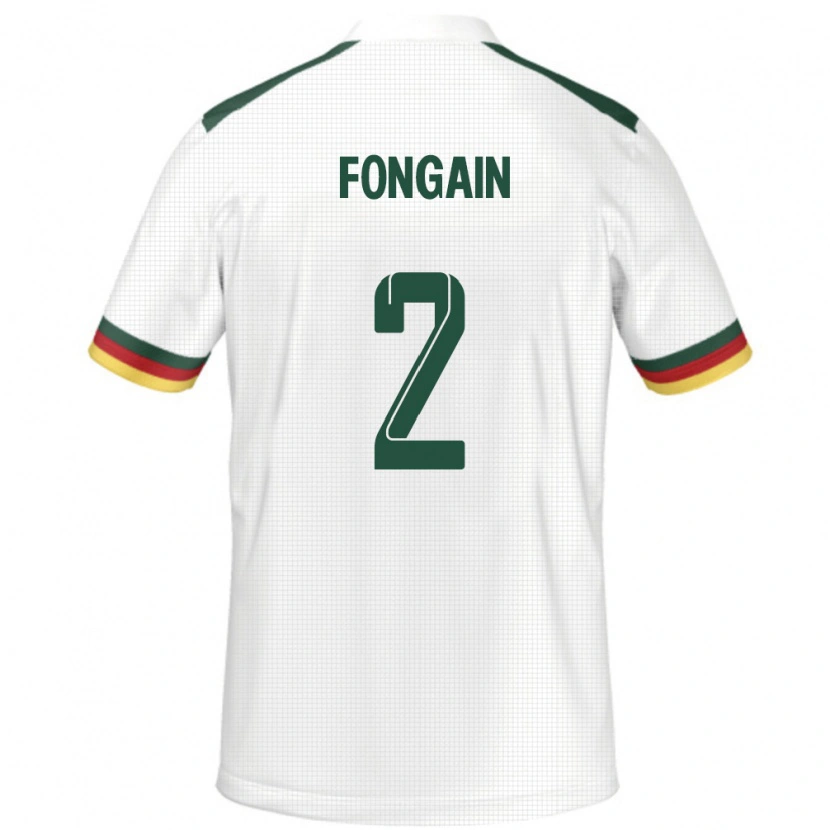 Danxen Heren Kameroen Meyepya Fongain #2 Wit Uitshirt Uittenue 24-26 T-Shirt