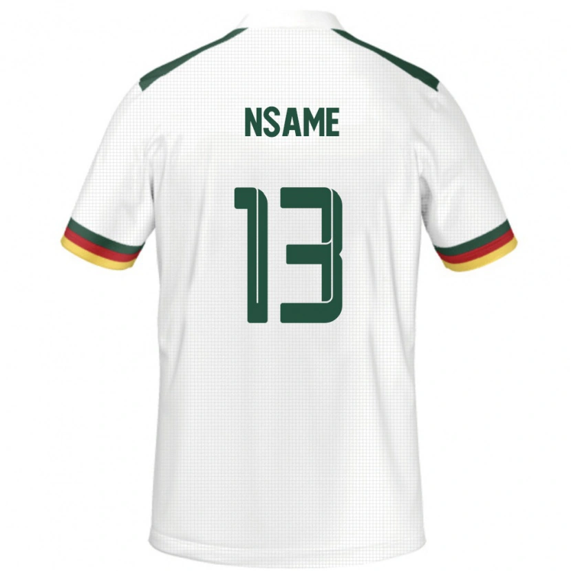 Danxen Heren Kameroen Jean-Pierre Nsame #13 Wit Uitshirt Uittenue 24-26 T-Shirt