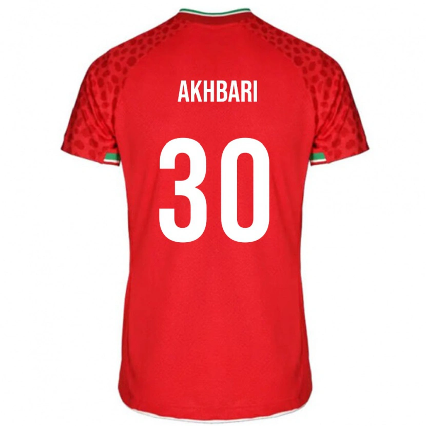Danxen Heren Iran Mohammadreza Akhbari #30 Rood Uitshirt Uittenue 24-26 T-Shirt