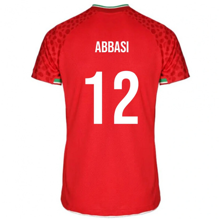 Danxen Heren Iran Armin Abbasi #12 Rood Uitshirt Uittenue 24-26 T-Shirt