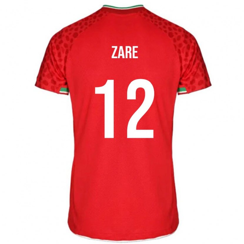 Danxen Heren Iran Yasin Zare #12 Rood Uitshirt Uittenue 24-26 T-Shirt