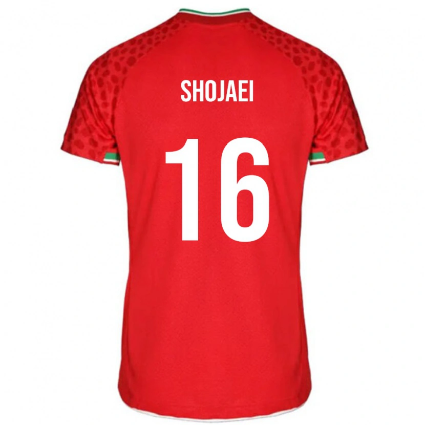 Danxen Heren Iran Amirhossein Shojaei #16 Rood Uitshirt Uittenue 24-26 T-Shirt