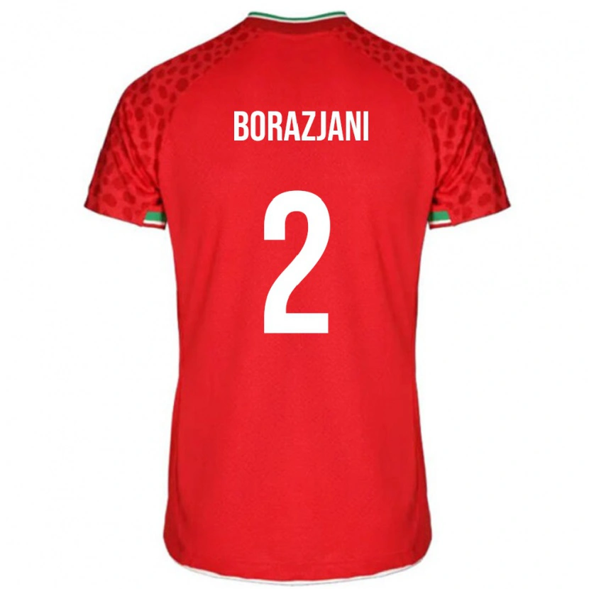 Danxen Heren Iran Fatemeh Amineh Borazjani #2 Rood Uitshirt Uittenue 24-26 T-Shirt