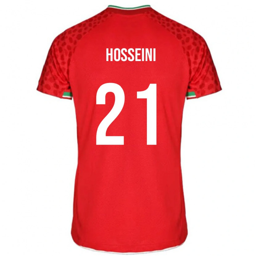 Danxen Heren Iran Majid Hosseini #21 Rood Uitshirt Uittenue 24-26 T-Shirt