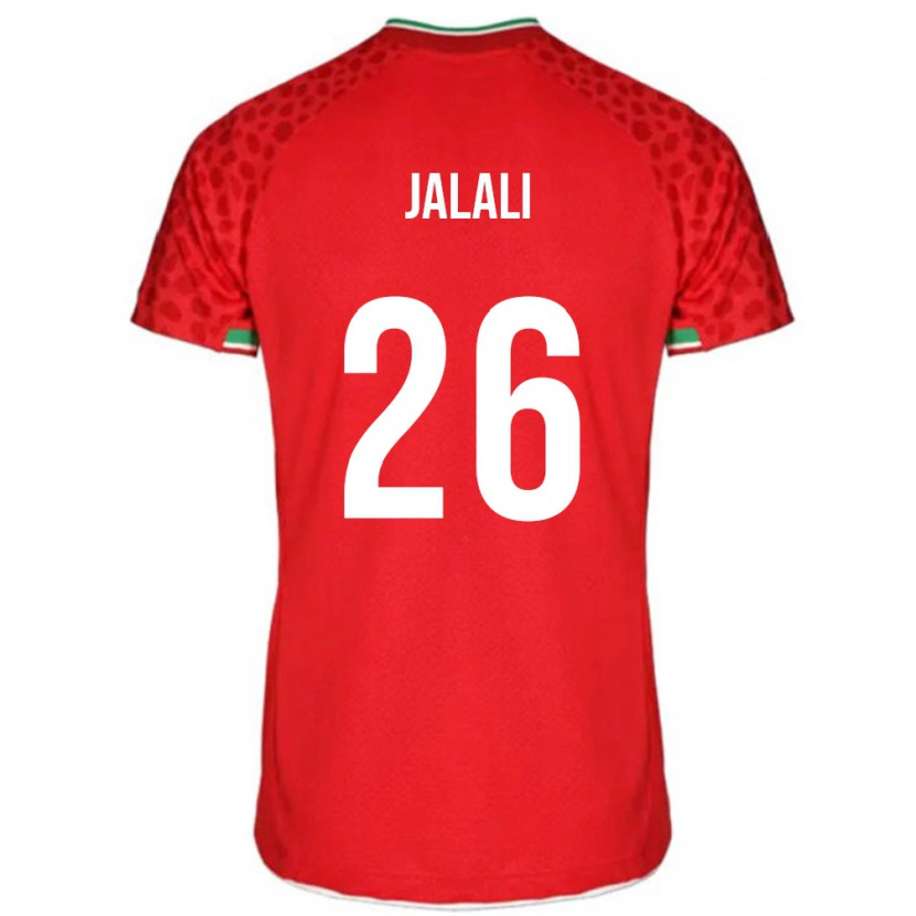 Danxen Heren Iran Abolfazl Jalali #26 Rood Uitshirt Uittenue 24-26 T-Shirt