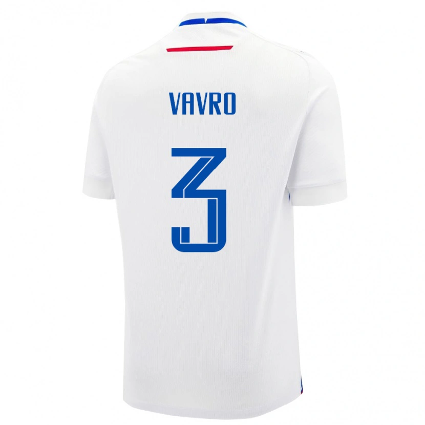 Danxen Heren Slowakije Denis Vavro #3 Wit Uitshirt Uittenue 24-26 T-Shirt