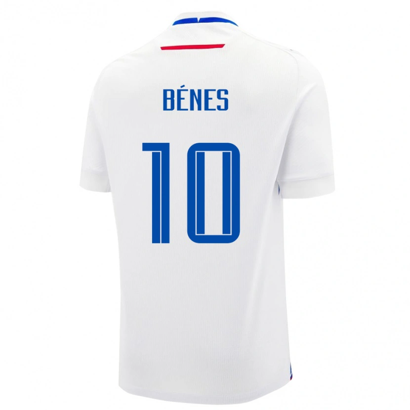 Danxen Heren Slowakije László Bénes #10 Wit Uitshirt Uittenue 24-26 T-Shirt
