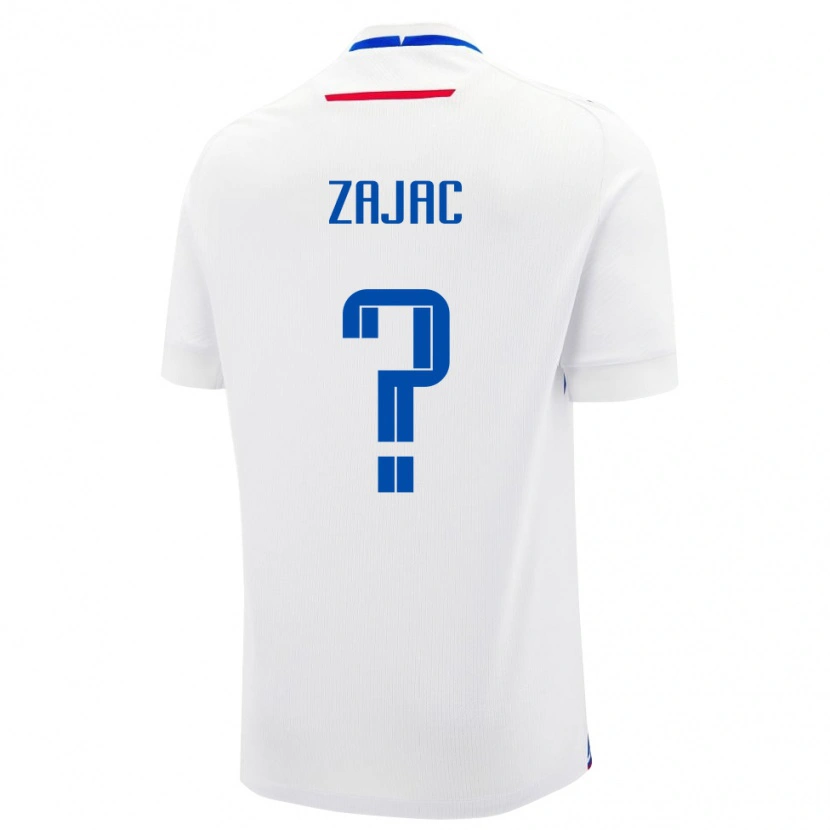 Danxen Heren Slowakije Sebastian Zajac #0 Wit Uitshirt Uittenue 24-26 T-Shirt