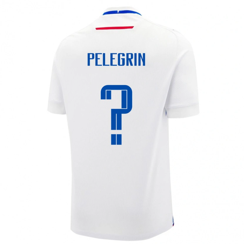 Danxen Heren Slowakije Lukas Pelegrin #0 Wit Uitshirt Uittenue 24-26 T-Shirt