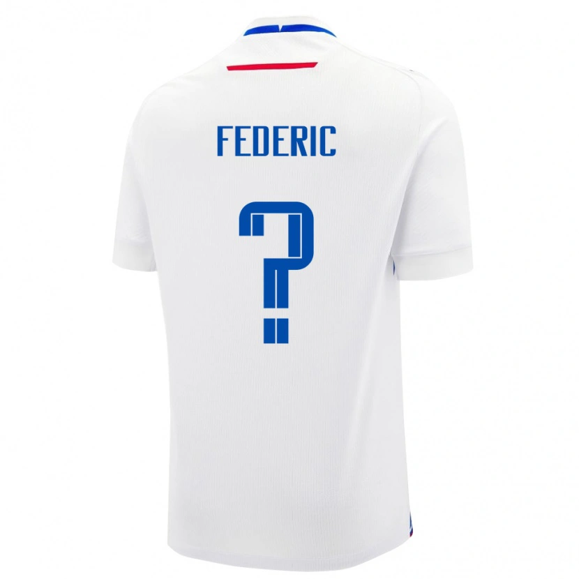 Danxen Heren Slowakije Filip Federic #0 Wit Uitshirt Uittenue 24-26 T-Shirt