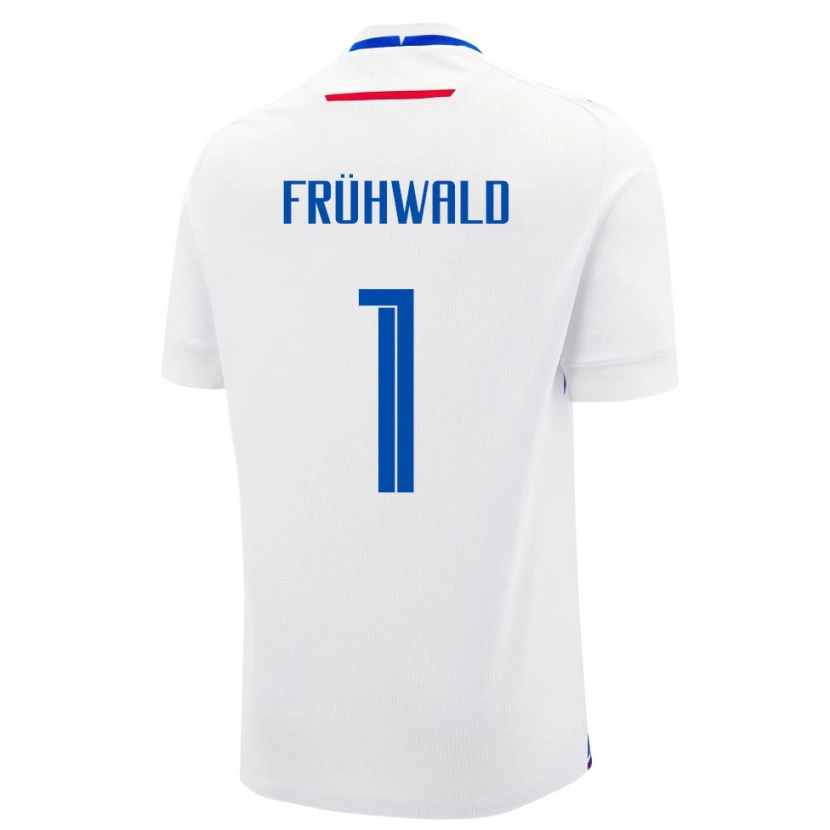 Danxen Heren Slowakije Tomas Frühwald #1 Wit Uitshirt Uittenue 24-26 T-Shirt