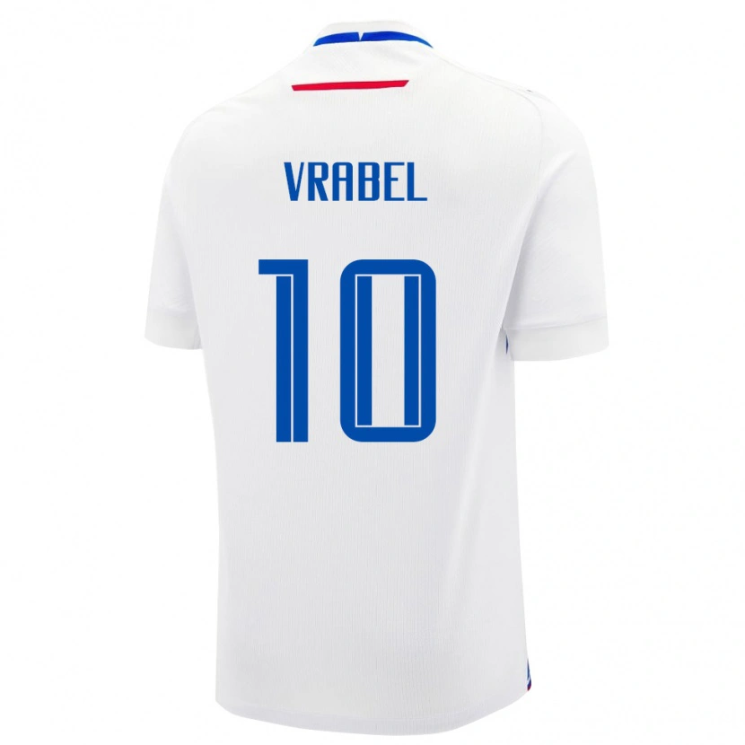 Danxen Heren Slowakije Alex Vrabel #10 Wit Uitshirt Uittenue 24-26 T-Shirt