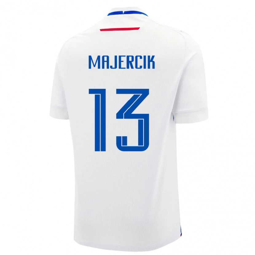 Danxen Heren Slowakije Peter Majercik #13 Wit Uitshirt Uittenue 24-26 T-Shirt