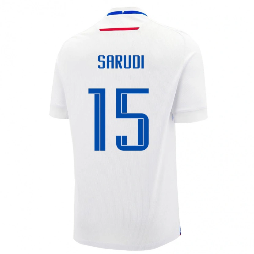 Danxen Heren Slowakije Samuel Sarudi #15 Wit Uitshirt Uittenue 24-26 T-Shirt