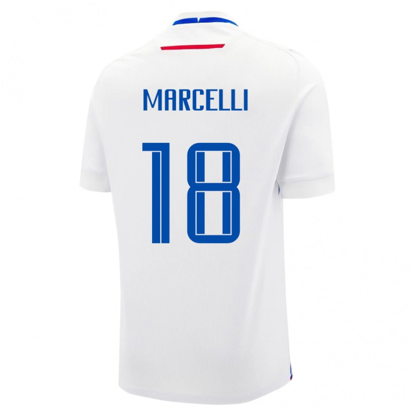 Danxen Heren Slowakije Nino Marcelli #18 Wit Uitshirt Uittenue 24-26 T-Shirt