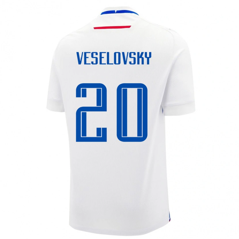 Danxen Heren Slowakije Dominik Veselovsky #20 Wit Uitshirt Uittenue 24-26 T-Shirt