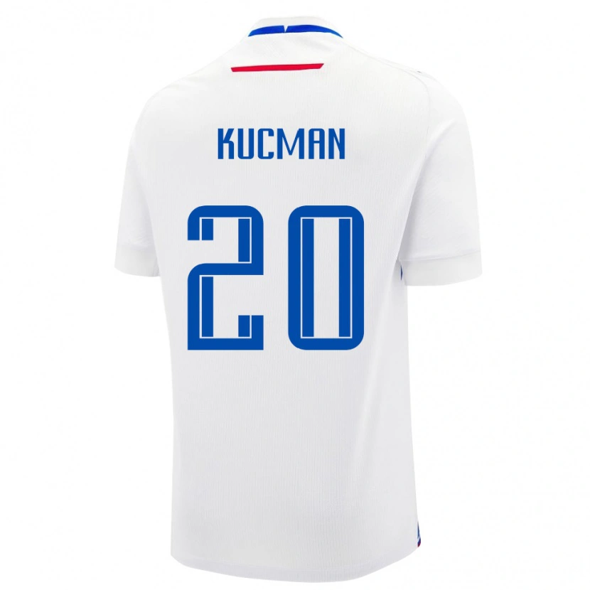 Danxen Heren Slowakije Marcel Kucman #20 Wit Uitshirt Uittenue 24-26 T-Shirt