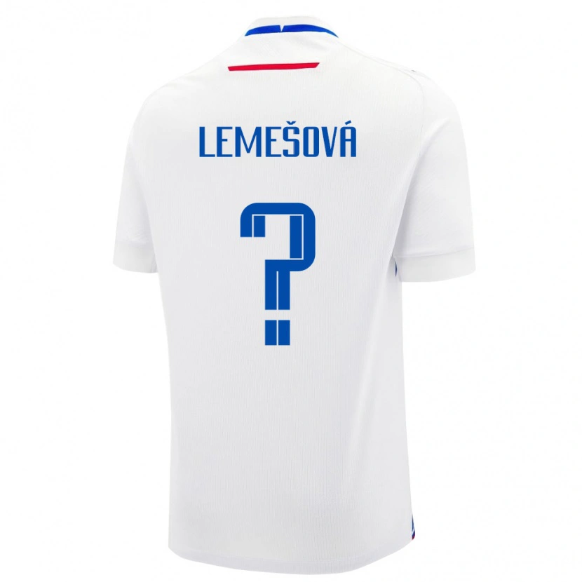 Danxen Heren Slowakije Diana Lemešová #0 Wit Uitshirt Uittenue 24-26 T-Shirt