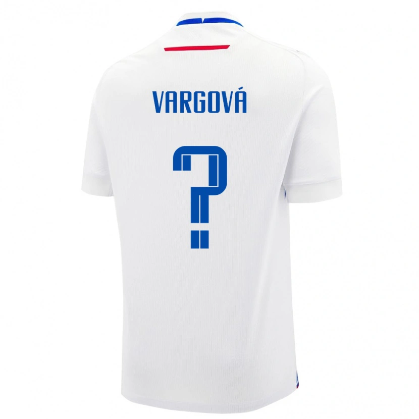 Danxen Heren Slowakije Barbora Vargová #0 Wit Uitshirt Uittenue 24-26 T-Shirt