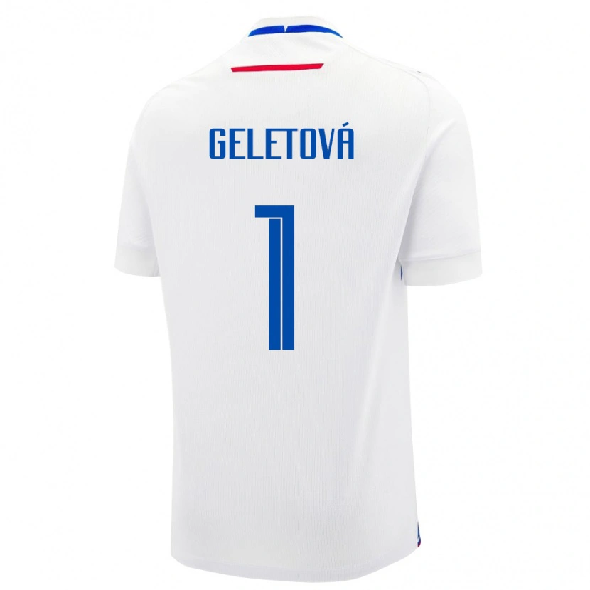 Danxen Heren Slowakije Martina Geletová #1 Wit Uitshirt Uittenue 24-26 T-Shirt