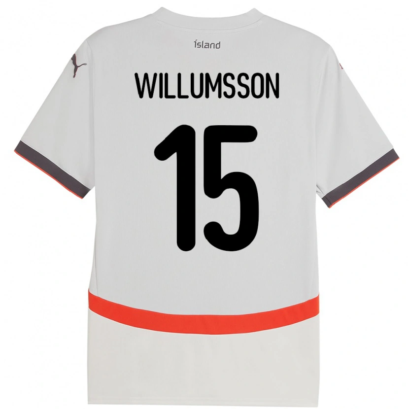 Danxen Heren Ijsland Willum Thór Willumsson #15 Wit Uitshirt Uittenue 24-26 T-Shirt