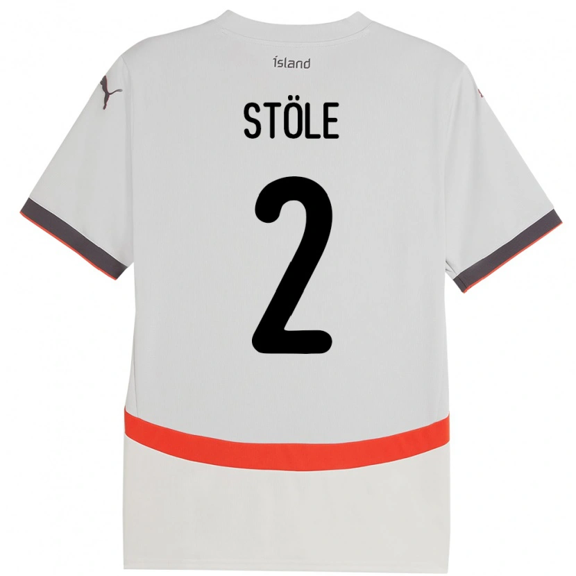 Danxen Heren Ijsland Ingimar Torbjörnsson Stöle #2 Wit Uitshirt Uittenue 24-26 T-Shirt