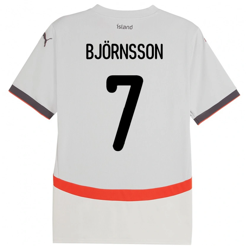 Danxen Heren Ijsland Benjamin Björnsson #7 Wit Uitshirt Uittenue 24-26 T-Shirt