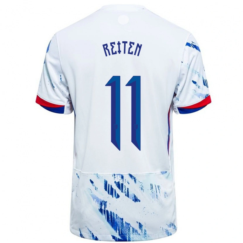 Danxen Heren Noorwegen Guro Reiten #11 Wit Blauw Uitshirt Uittenue 24-26 T-Shirt