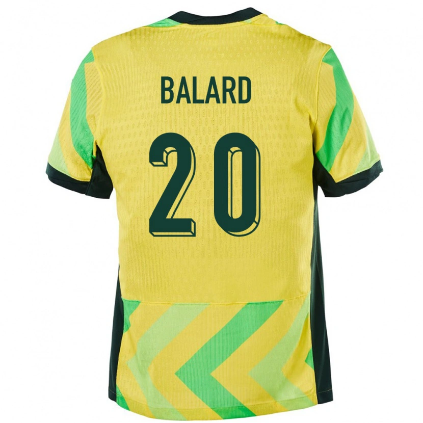 Danxen Dames Australië Max Balard #20 Goud Thuisshirt Thuistenue 24-26 T-Shirt