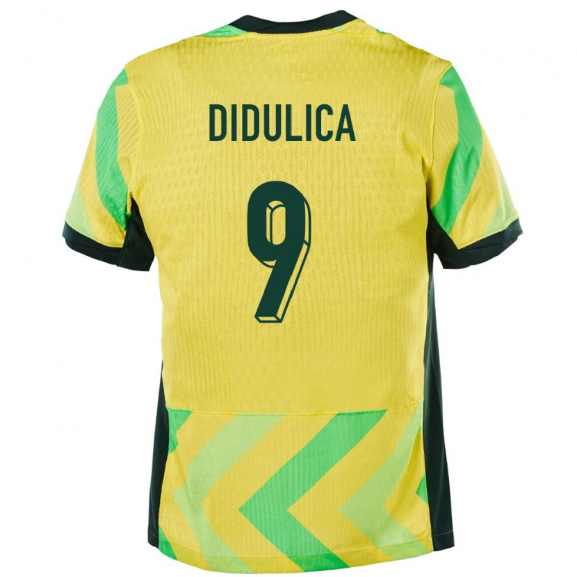 Danxen Dames Australië Anthony Didulica #9 Goud Thuisshirt Thuistenue 24-26 T-Shirt