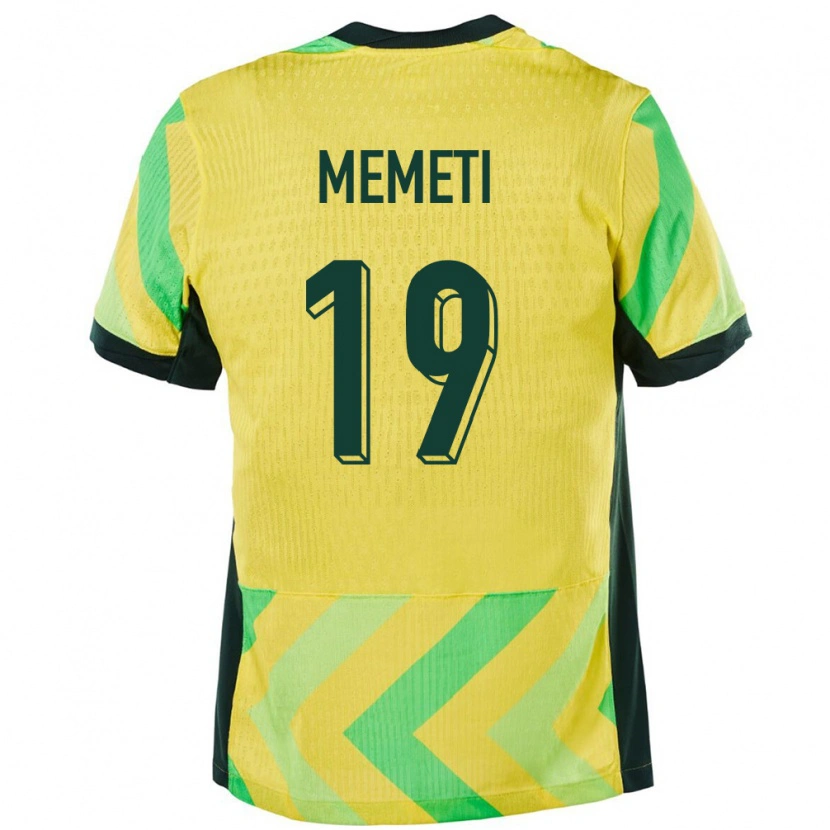Danxen Dames Australië Medin Memeti #19 Goud Thuisshirt Thuistenue 24-26 T-Shirt