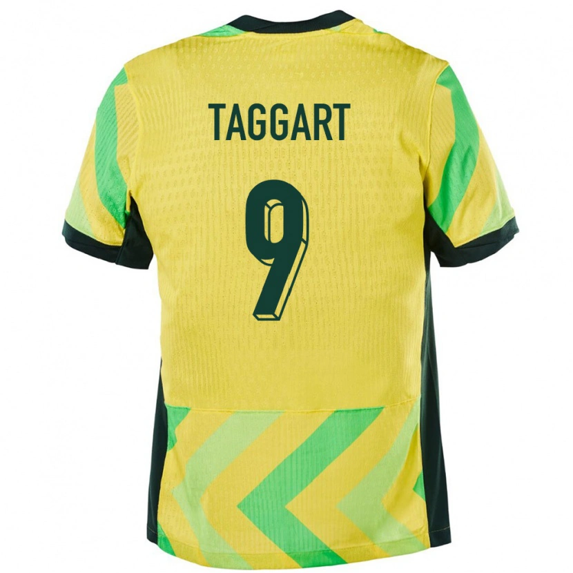 Danxen Dames Australië Adam Taggart #9 Goud Thuisshirt Thuistenue 24-26 T-Shirt
