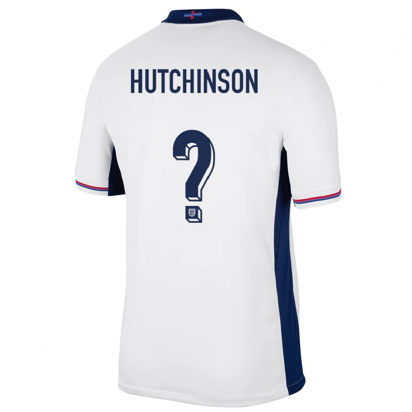 Danxen Dames Engeland Omari Hutchinson #0 Wit Thuisshirt Thuistenue 24-26 T-Shirt