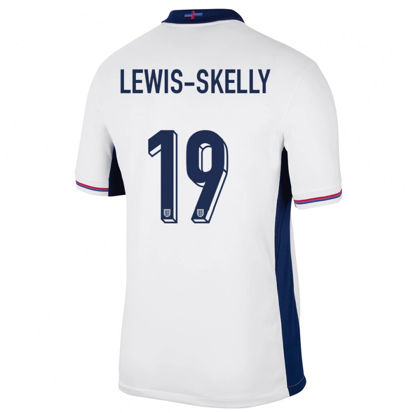 Danxen Dames Engeland Myles Lewis-Skelly #19 Wit Thuisshirt Thuistenue 24-26 T-Shirt