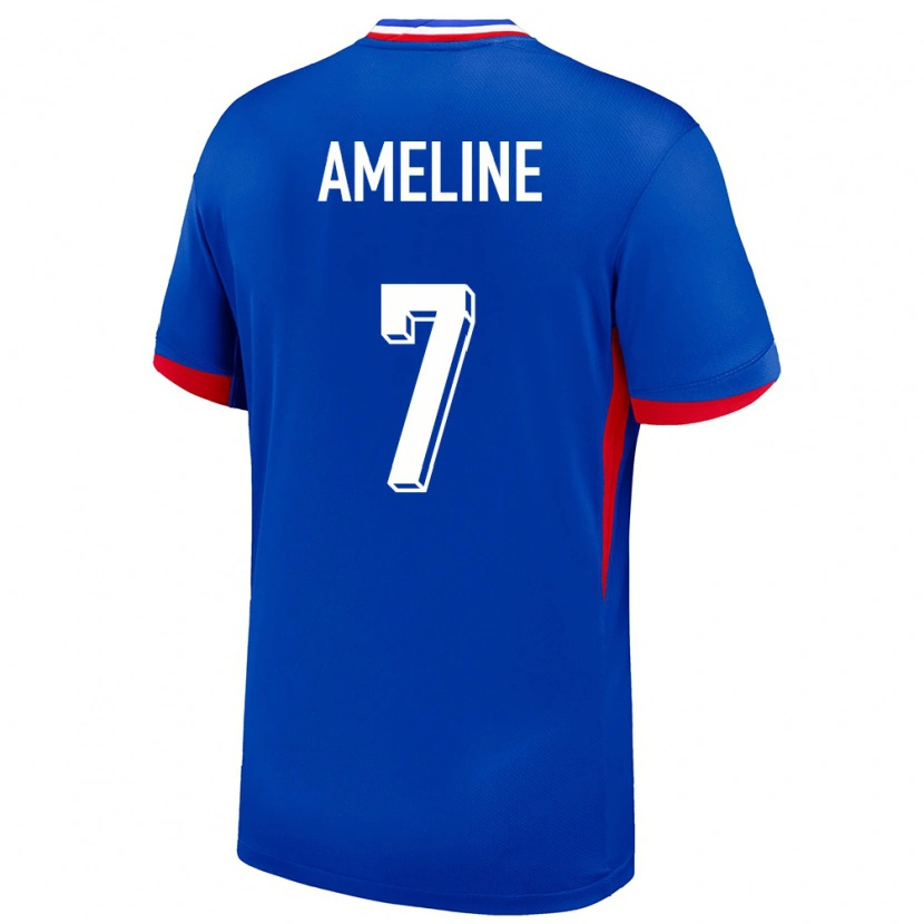 Danxen Dames Frankrijk Soan Ameline #7 Blauw Thuisshirt Thuistenue 24-26 T-Shirt