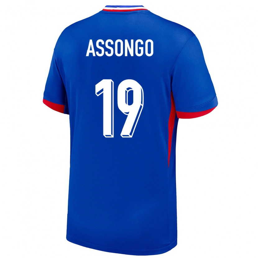 Danxen Dames Frankrijk Ilan Assongo #19 Blauw Thuisshirt Thuistenue 24-26 T-Shirt