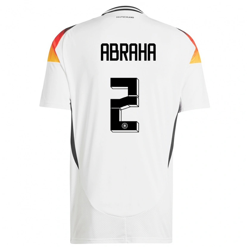 Danxen Dames Duitsland Natnael Abraha #2 Wit Thuisshirt Thuistenue 24-26 T-Shirt